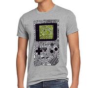 style3 8-Bit Game T-Shirt Herren Pixel Boy Gamer Retro, Größe:L, Farbe:Grau meliert
