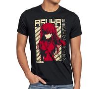 style3 Asuka Evangelion Herren T-Shirt Shinji tokyo3 neon Genesis, Größe:L