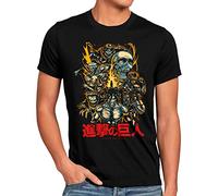 style3 Attack All Herren T-Shirt Attack Anime Japan Manga on Titan AOT, Größe:M