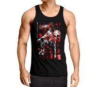 style3 Bloodbourne Man Herren Tank Top denji man Anime Manga Cosplay Chainsaw Devil, Größe:M