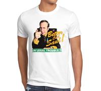style3 Call Saul T-Shirt Herren, Größe:XXL, Farbe:Weiß