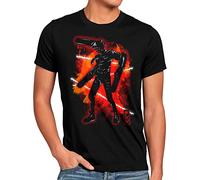 style3 Cosmic Hunter Herren T-Shirt denji man Anime Manga Cosplay Chainsaw Devil, Größe:L