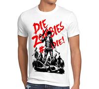 style3 Die Zombie Herren T-Shirt Walking Horror Dixon the Halloween Dead, Größe:XL, Farbe:Weiß