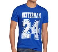 style3 Heffernan 24 T-Shirt Herren Doug Queens Sitcom, Größe:XXL, Farbe:Blau