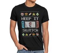 style3 Keep it Switch Sweater Herren T-Shirt Ugly x-Xmas Sweater Weihnachten Mario Pulli