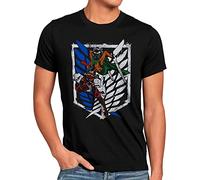 style3 Mikasa Fight Herren T-Shirt Attack Anime Japan Manga on Titan AOT, Größe:L