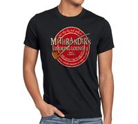 style3 Mithrandir´s Smoking Lounge Herren Vintage T-Shirt, Größe:5XL, Farbe:Schwarz