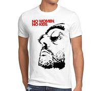 style3 No Women No Kids Herren T-Shirt Leon der Profi Portman Nathalie Reno Jean, Größe:XL, Farbe:Weiß