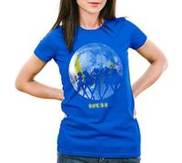 style3 Sailor Senshi T-Shirt Damen mond mondstein Moon Luna Mars Planet Anime, Farbe:Blau, Größe:XS