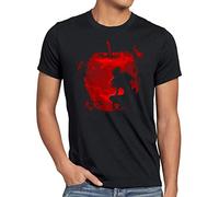 style3 Shinigami Apfel Herren T-Shirt Death Manga Anime Note, Größe:M