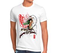 style3 Soldier Eren Herren T-Shirt Attack Anime Japan Manga on Titan AOT, Größe:S