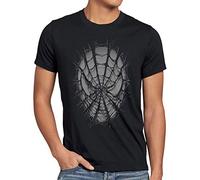 style3 Spider Web T-Shirt Herren The Amazing Comic Man DVD blu-ray, Größe:L