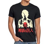 style3 Titan Fight Herren T-Shirt AOT on Attack, Größe:L