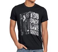 style3 Tony You Only Live Once T-Shirt Herren Pacino Pablo US, Größe:M, Farbe:Schwarz