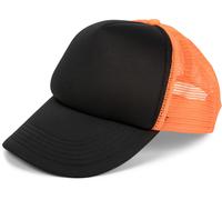 styleBREAKER "5-Panel Mesh Cap" 1 Stk. (68895525-0) schwarz, neonorange