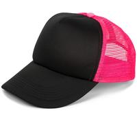 styleBREAKER "5-Panel Mesh Cap" 1 Stk. (87551318-0) schwarz, neonpink