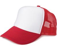 styleBREAKER "5-Panel Mesh Cap" 1 Stk. (98737035-0) weiß, rot