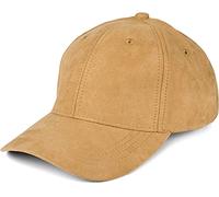 styleBREAKER 6-Panel Cap in Veloursleder Optik, Wildleder Optik, Baseball Cap, verstellbar, Unisex 04023049, Farbe:Camel