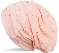 Beanie STYLEBREAKER "Beanie mit Perlen und Strass Nieten", Damen, rosa (rose), Obermaterial: 100% Viskose CV., Modisch, Mützen Beanie (19892562-0) rose