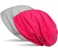 Beanie STYLEBREAKER "Wende Beanie", Herren, grau (grau meliert, pink), Obermaterial: 50% Viskose CV. 50% Polyester PES., Modisch, Mützen Beanie (63405853-0) grau meliert, pink