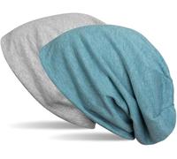 Beanie STYLEBREAKER "Wende Beanie", Herren, grau (grau meliert, blau meliert), Obermaterial: 50% Viskose CV. 50% Polyester PES., Modisch, Mützen Beanie (41116251-0) grau meliert, blau meliert