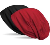 Beanie STYLEBREAKER "Wende Beanie", Herren, schwarz (schwarz, bordeaux, rot), Obermaterial: 50% Viskose CV. 50% Polyester PES., Modisch, Mützen Beanie (87249111-0) schwarz, bordeaux, rot