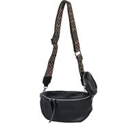 Umhängetasche STYLEBREAKER "2-Teiliges Set Halbmond Crossbody Bag", Damen, Gr. B/H/T: 24cm x 15cm x 8,5cm Einheitsgröße, schwarz, 100% Polyurethan PU. Futter: 100% Polyester PES., unifarben, Taschen U