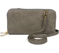 Umhängetasche STYLEBREAKER "2 in 1 Umhängetasche - Geldbörse", Damen, Gr. B/H/T: 10cm x 19cm x 4,5cm Einheitsgröße, dunkelgrau, 100% Polyurethan PU. Futter: 100% Polyester PES., Taschen Umhängetasche