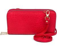 Umhängetasche STYLEBREAKER "2 in 1 Umhängetasche - Geldbörse", Damen, Gr. B/H/T: 10cm x 19cm x 4,5cm Einheitsgröße, rot, 100% Polyurethan PU. Futter: 100% Polyester PES., Taschen Umhängetasche (828434