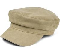 Ballonmütze STYLEBREAKER "Ballonmütze Einfarbig Veloursleder Optik", Damen, grün (lindgrün), Obermaterial: 100% Polyester PES., Modisch, Mützen (71875844-0) lindgrün