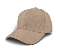 styleBREAKER Damen Baseball Cap Strass Glitzer Steine, Nougatbraun