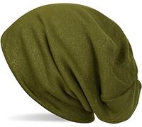 Beanie STYLEBREAKER "Beanie mit All Over Glitzer", Herren, grün, Obermaterial: 100% Viskose CV., Modisch, Mützen Beanie (43711701-0) grün