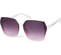 Sonnenbrille STYLEBREAKER "Butterfly Sonnenbrille mit Metall Verzierung", Damen, lila (gestell weiß, glas violett verlauf), Modisch, Sonnenbrillen Sonnenbrille (34746243-0) gestell weiß, glas violett 