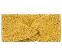 Stirnband STYLEBREAKER "Feinstrick Stirnband meliert mit Twist Knoten", Damen, gelb (curry), Obermaterial: 80% Viskose CV. 20% Wolle WO., Modisch, Mützen Stirnband (66086561-0) curry