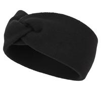 styleBREAKER Damen Feinstrick Stirnband mit Twist Knoten Detail | weiches elastisches Haarband | warmes Einfarbiges Kopfband für Herbst und Winter, Farbe:Schwarz