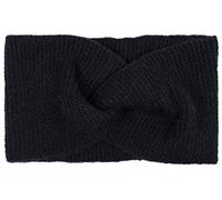 styleBREAKER Damen Feinstrick Stirnband mit Twist Knoten, warmes Winter Haarband, Headband 04026047, Farbe:Schwarz
