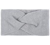 styleBREAKER Damen Feinstrick Stirnband mit Twist Knoten, warmes Winter Haarband, Headband 04026047, Farbe:Grau