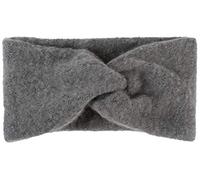 styleBREAKER Damen Feinstrick Stirnband mit Twist Knoten | warmes Winter Haarband mit weicher Oberfläche | elastisches Headband Ohrwärmer 15 cm breit, Farbe:Grau