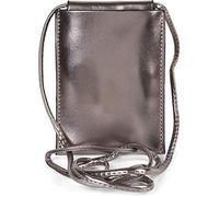 styleBREAKER Damen Handy Umhängetasche Metallic Glanz PU | 11,5x15 cm Crossbody Bag für das Smartphone, offenes Hauptfach, 2 Kartenfächer, weiches Innenfutter, 143 cm Gurt.