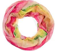 Loop STYLEBREAKER "Loop Aquarell Farbverlauf", Damen, gelb (gelb, rot, grün), Obermaterial: 100% Viskose CV., Modisch, Modetücher Loop (43639265-0) gelb, rot, grün
