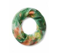 Loop STYLEBREAKER "Loop Aquarell Glow Metallic Akzente", Damen, grün (grün, orange), Obermaterial: 100% Viskose CV., Modisch, Modetücher Loop (73068236-0) grün, orange