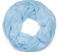 styleBREAKER Damen Loop Schal Glitzer Effekt Viskose 87x93cm, Eisblau