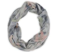 Loop STYLEBREAKER "Loop mit Brushstroke Herz Muster", Damen, grau (grau, rose), Obermaterial: 100% Viskose CV., Modisch, Modetücher Loop (20313155-0) grau, rose