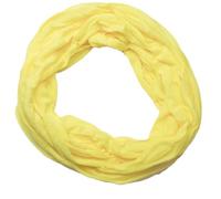 styleBREAKER Damen Loop Schal Jersey Baumwollmix 43x85cm, Gelb
