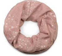 Loop STYLEBREAKER "Loop Schal mit Metallic Sterne Print", Damen, rosa (altrose), Obermaterial: 50% Viskose CV. 50% Baumwolle CO., Modisch, Modetücher Loop (71744056-0) altrose
