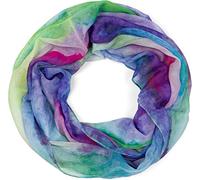 Loop STYLEBREAKER "Loop Aquarell Farbverlauf", Damen, lila (violett, grün, blau), Obermaterial: 100% Viskose CV., Modisch, Modetücher Loop (41097963-0) violett, grün, blau