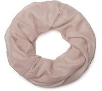 styleBREAKER Damen Loop Schal mit Glitzer-Effekt | Einfarbiger Schlauchschal aus weicher Viskose | Leicht & Elegant | 87 x 93 cm, Farbe:Altrose dunkel