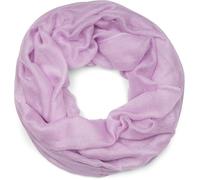 styleBREAKER Damen Loop Schal mit Glitzer-Effekt | Einfarbiger Schlauchschal aus weicher Viskose | Leicht & Elegant | 87 x 93 cm, Farbe:Flieder