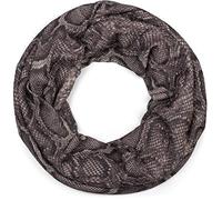 Loop STYLEBREAKER "Loop Schal Glitzer Schlangen Muster", Damen, braun (dunkelbraun), Obermaterial: 50% Viskose CV. 50% Polyester PES., Modisch, Modetücher Loop (83434467-0) dunkelbraun