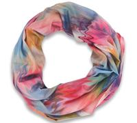 Loop STYLEBREAKER "Loop Schal mit Aquarell Wellenmuster", Damen, bunt (mehrfarbig), Obermaterial: 100% Viskose CV., Modisch, Modetücher Loop (68414765-0) mehrfarbig